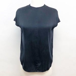 Cos short sleeve sleeve silk top